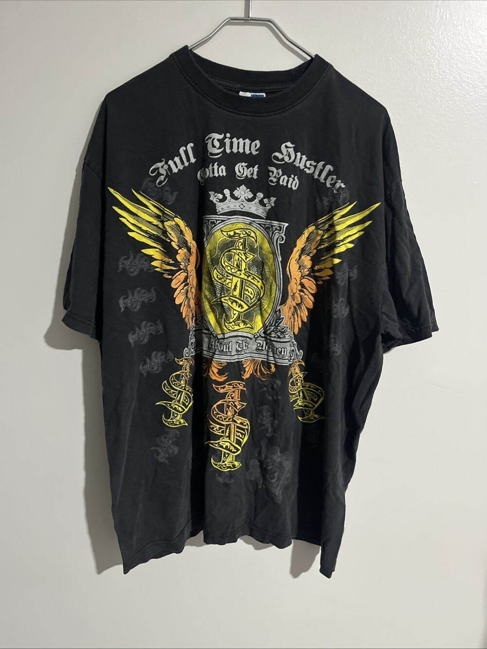 Y2K Phat Doc Vintage Full Time Hustler Gotta Get Paid Hip Hop Rap Shirt 3XL